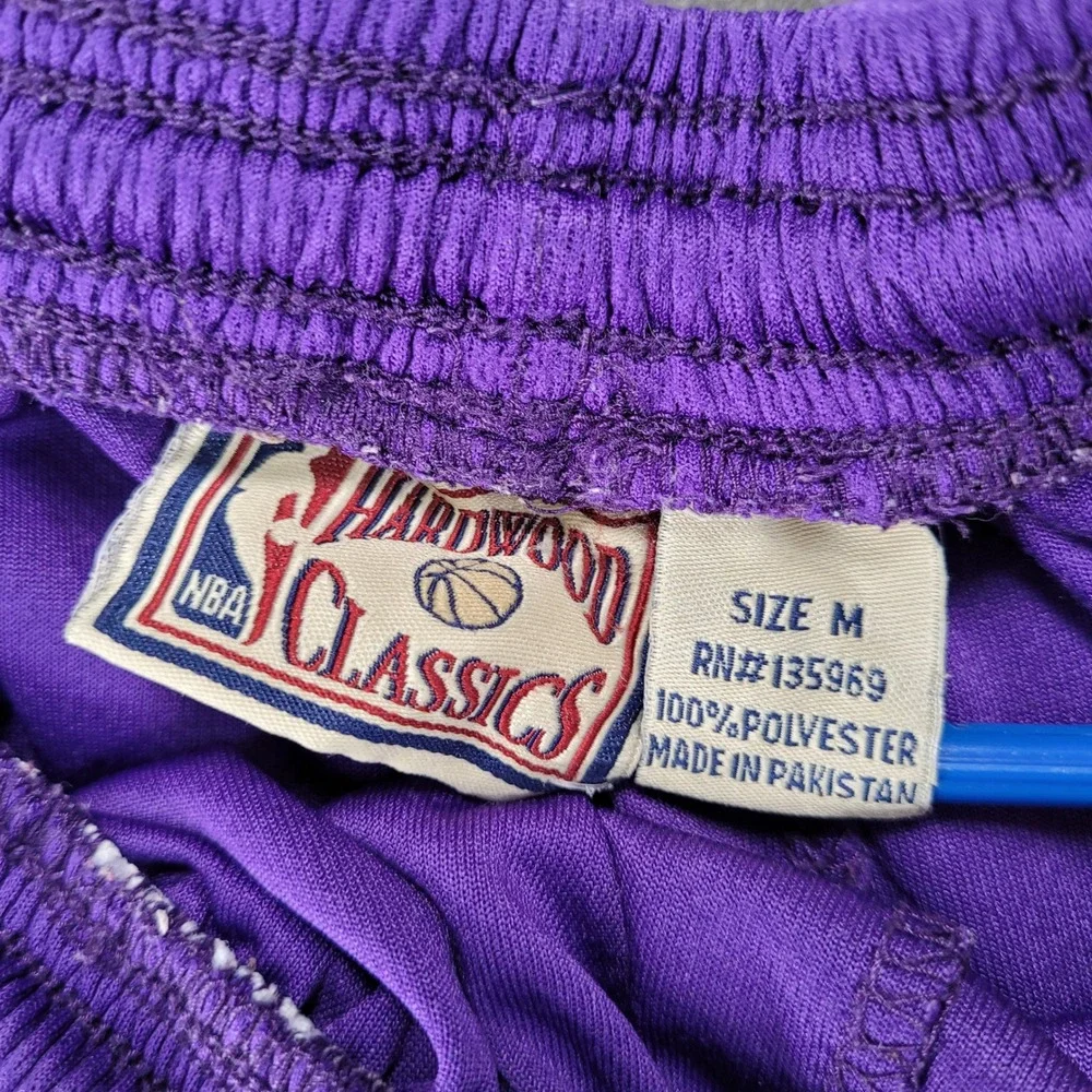 NBA Hardwood Classics Los Angeles Lakers‎ Mesh Basketball Shorts Boys Med Purple